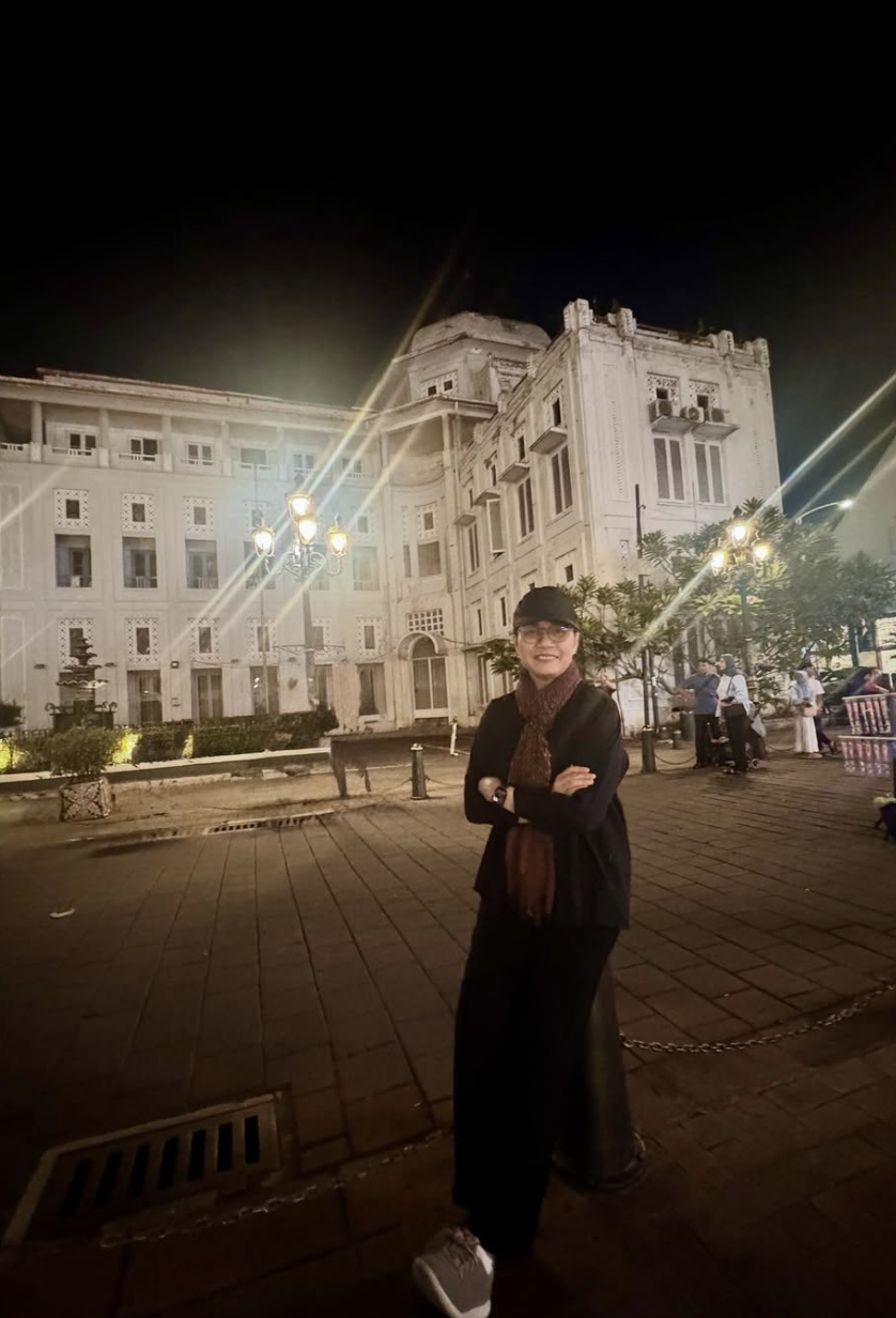 Sri Mulyani di Kota Lama Semarang